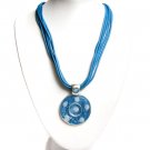 Dark Blue Pendant Necklace
