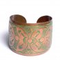 Imprinted Copper Cuff Bracelet