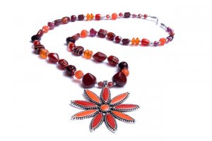 Flower Bead Necklace