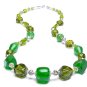Lime Chunky Beaded Necklace