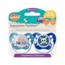 My Mom Rocks & Blue Skull Pacifiers 0-6M, Boys, Expression Collection, Ulubulu