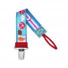 Happy Cappy Personalized Pacifier Clip - Unisex, Mushrooms