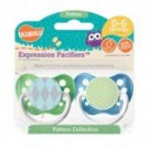 Blue Argyle & Green Chevron Pacifiers 0-6M, Unisex, Patterns Collection, Ulubulu