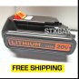 Black & Decker 20V Lithium Ion Battery 1.5Ah LBXR20 - New OEM Replacement - Drill etc