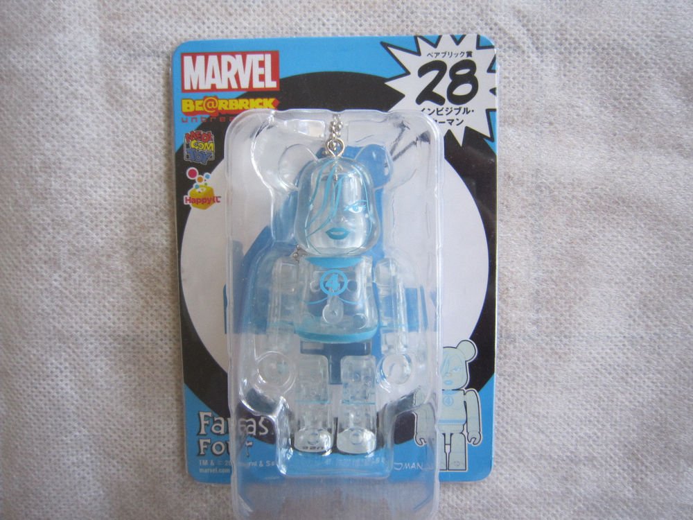 New Bearbrick Marvel medicom Toy Invisible Woman Happy Prize Japan