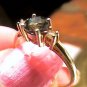 BLUE SAPPHIRE ELEGANT BOLD STERLING SILVER WHITE GOLD RING 6 ENGAGEMENT 925