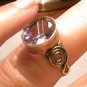 Russian Alexandrite Ring 7 SILVER big gem color change sterling ENGAGEMENT ANNIV