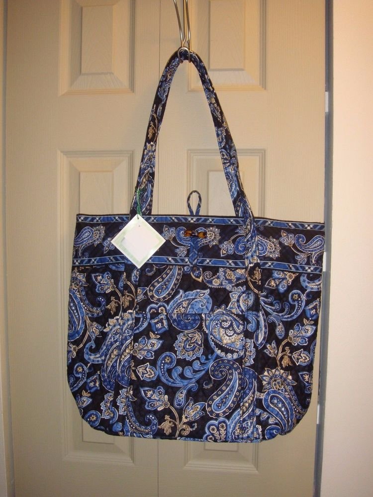 vera bradley navy tote