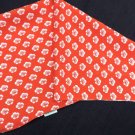 Japanese Kimono Silk Fabric Chirimen Wrap Cloth Japan Furoshiki Plum Design Red