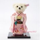 STEIFF SADO TEDDY BEAR Stuffed 1500 Limited White Kyoto Kimono Plush Doll Japan