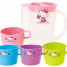 HELLO KITTY 4pcs Plastic Stacking Cups With Pitcher Sanrio Japan Special Edition