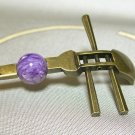 Japanese Hair Pin KANZASHI Shamisen Natural Best Charoite 4A Kimono Geisha Japan