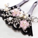 Japanese Hair Pin KANZASHI Natural Freshwater Pearl & Shell Flower Kimono Japan