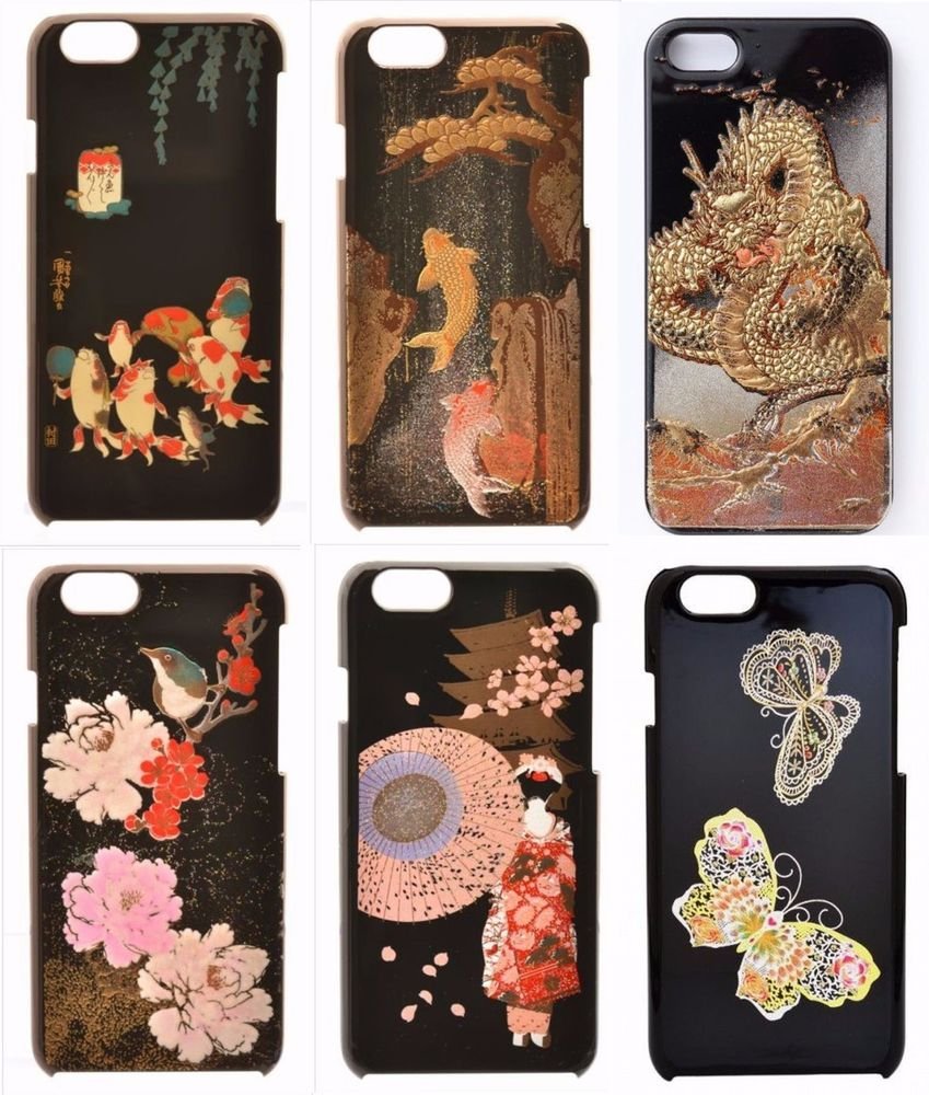 Hard Back Case Cover For Apple iPhone 6 4.7 inch Japanese Yamanaka Lacquer Makie
