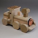 Japanese Natural Wood Puzzle Yosegi Locomotive SL Train Made in Japan
