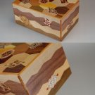 Japanese Puzzle Box Yosegi Luxury Wooden Secret Box 10 Steps Damascening Japan