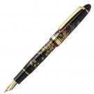 SAILOR Profit Fountain Pen Kaga Makie Gold Autumn Flowers M 14 kt Made In Japan