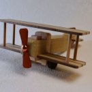Japanese Natural Wood Puzzle Yosegi Two Wings Airplane Made in Japan