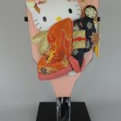 Sanrio Hello Kitty Hagoita Kimono Doll Wood Battledore Autumn Leaves New In Box