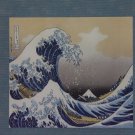 Japanese Hanging Scroll Kakejiku Namiura Fuji Hokusai Ukiyoe Tapestry From Japan