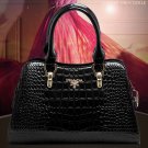 Handbag - Genuine Leather Women Bag Crocodile Grain Leather Bag