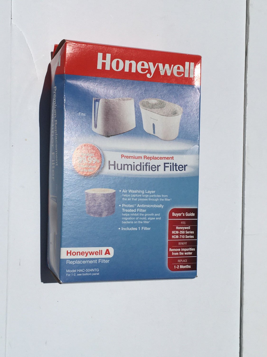 1 Honeywell Humidifier Wick Filter, Single, HAC504NTG HCM350 HCM 710