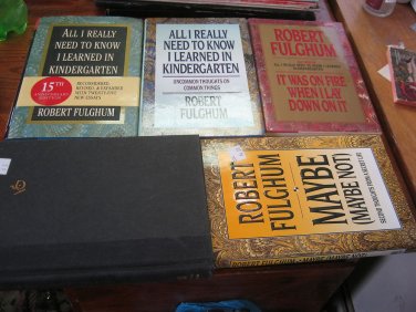 5 Robert Fulghum Self Help Books Hardbacks
