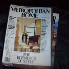 Metropolitan Home Magazine May 1984 The elements of style