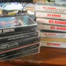 25  Male Vocals Music Cassette Tapes Frank Sinatra Neil Diamond Tony Bennett