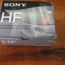 Sony HF 90 Min Normal Bias Cassettes Sealed Box of 10