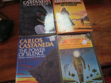 4 Carlos Castaneda Hardbacks