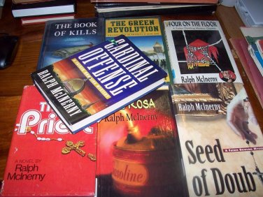 6 Ralph McInerny Mystery Hardbacks
