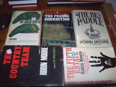 5 Robin Moore Historical Fiction Hardbacks