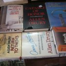 6 Allen Drury Historical Fiction Hardback