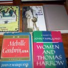 4 John P Marquand Historical Fiction Hardback