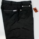 STEFANO RICCI PANTS $1150 BLACK LOGO SILVER ORNAMENTED FITLEG CHINO 34/36 50 NEW