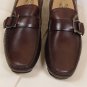 SALVATORE FERRAGAMO SHOES $595 HICKORY LOGO GANCINI ORNAMENTED DRIVER 8 41e NEW