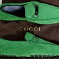 GUCCI SHOES $545 GREEN LOGO BAMBOO HORSEBIT ORNAMENTED VAMP DRIVER 12 45 NEW