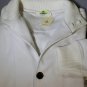BORRELLI SWEATER $745 WHITE COMBED COTTON 8-BTN CARDIGAN MED 50e NEW