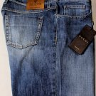 GUCCI JEANS $565 MED WASH FRONT WHISKER SPOT FADE LOGO DENIM 38/34 54 NEW