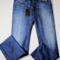 GUCCI JEANS $565 MED WASH FRONT WHISKER SPOT FADE LOGO DENIM 38/34 54 NEW