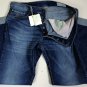 BRUNELLO CUCINELLI JEANS $610 MEDIUM WASH WHISKERED LOGO DENIM 38/36 54e NEW