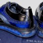 PRADA SHOES $850 BLACK/BLUE TOE ORNAMENT LOGO LEVITATE SOLE OXFORD 6.5 39 NEW