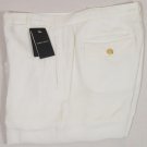 GIORGIO ARMANI PANTS $990 WHITE COUTURE BLACK LABEL SUMMER SLACKS 34 50 NEW