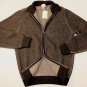 BRIONI SWEATER $1850 DK BROWN KNIT 100%CASHMERE 8-PLY DUAL ZIP BOMBER M 50 NEW