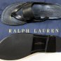 RALPH LAUREN SHOES $425 BLACK LEATHER MULTI-STRAP THONG SANDALS 8 41e NEW
