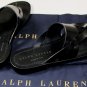 RALPH LAUREN SHOES $425 BLACK LEATHER MULTI-STRAP THONG SANDALS 8 41e NEW