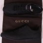 GUCCI SHOES $525 BLACK LOGO GUCCISSIMA EMBELLISHED LOW PROFILE TRAINER 8 41e NEW