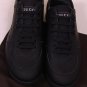GUCCI SHOES $525 BLACK LOGO GUCCISSIMA EMBELLISHED LOW PROFILE TRAINER 8 41e NEW