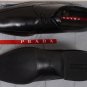 PRADA SPORT SHOES $545 BLACK ICONIC LOGO SOLE LACE UP OLD NATURAL 9.5 42.5e NEW
